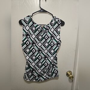 Calvin Klein Women's Multi-Color Blouse, Sz. L